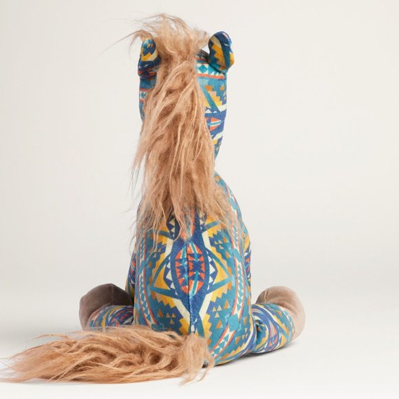 Pendleton Harding Teal Knit Blanket & Beanie Plus Bucky Horse NWT LAST ONE! - Picture 6 of 7